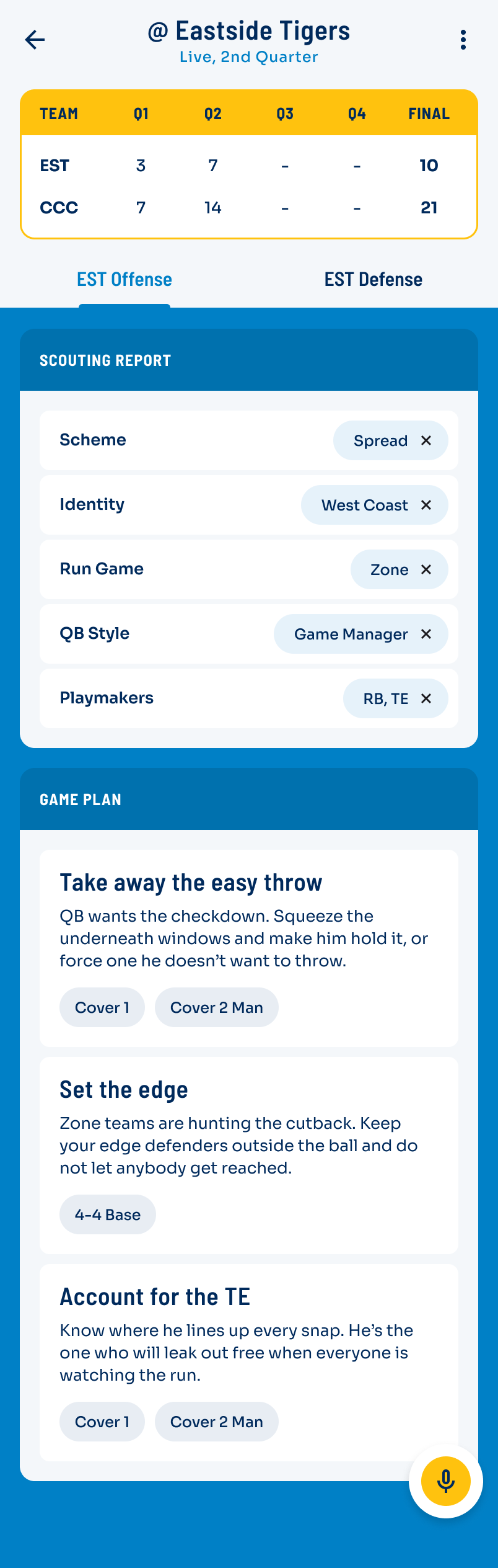 AI football scouting report and opponent game plan